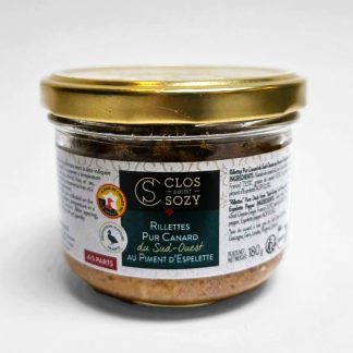 RILLETTES PUR CANARD AU PIMENT