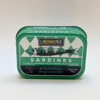 SARDINES À L'HUILE D'OLIVE EXTRA BIO