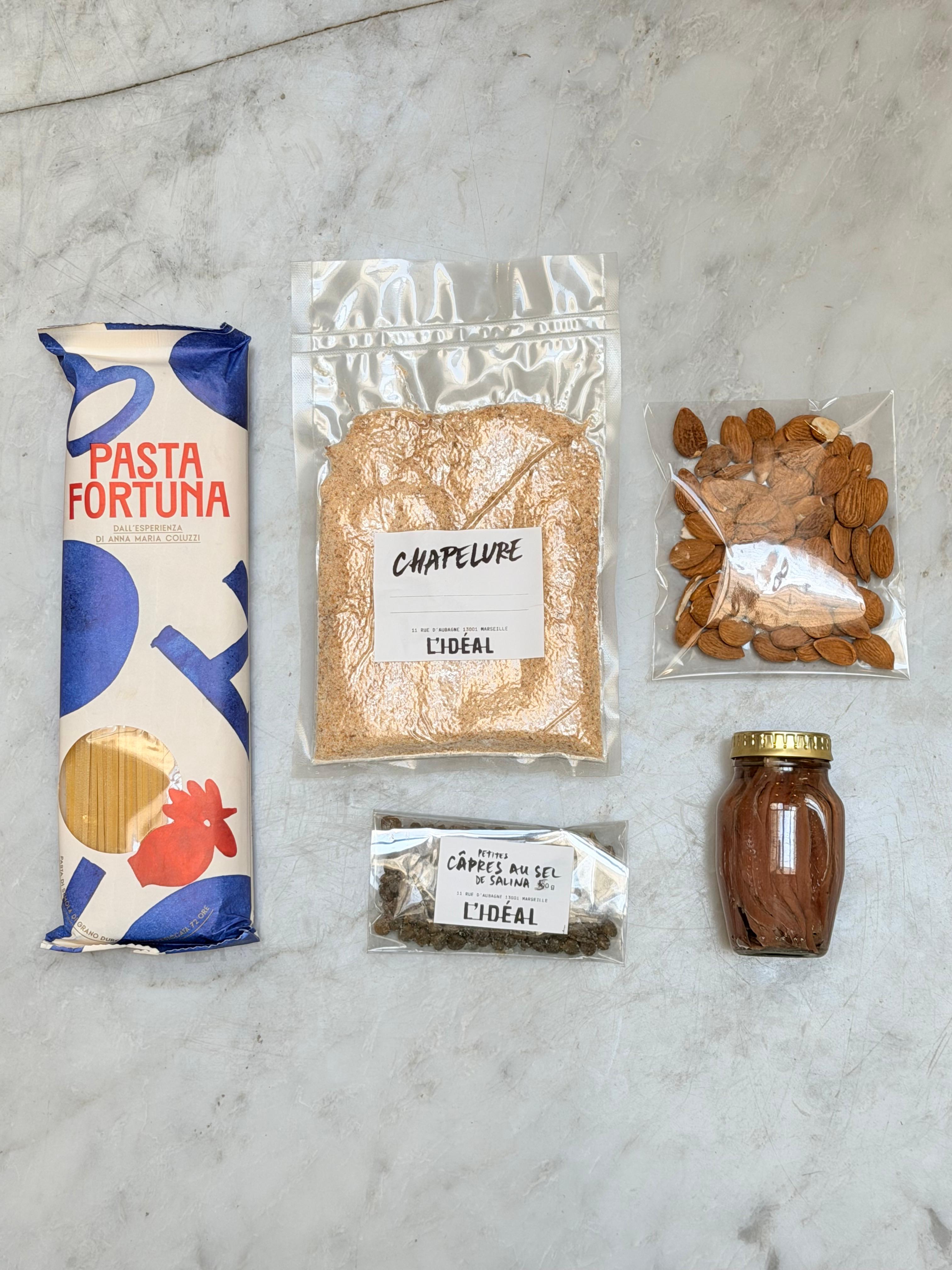 PASTA AU PESTO DE CÂPRES ET ANCHOIS