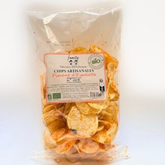 CHIPS ARTISANALES BIO AU PIMENT D'ESPELETTE